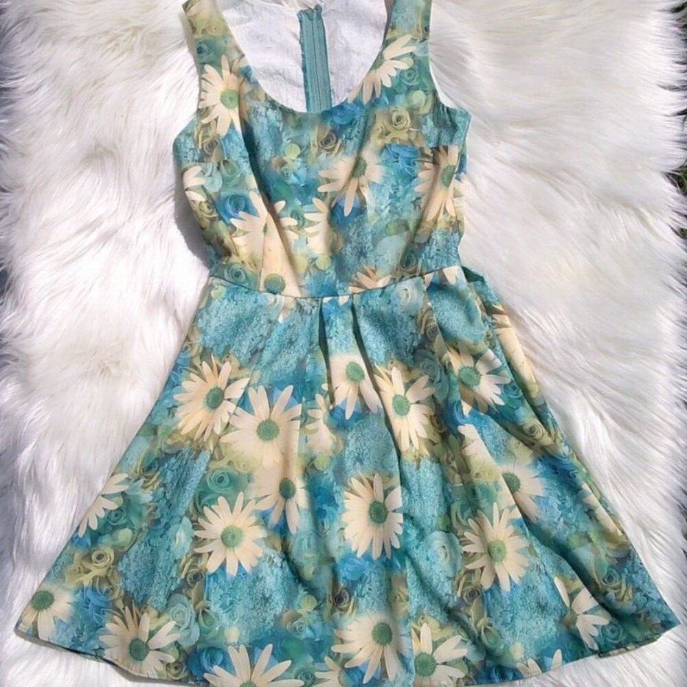 vintage floral summer dress